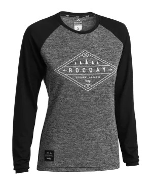 Dámsky dres na bicykel Rocday Line Melange/Black