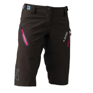 Dámske kraťasy na bicykel Dirtlej Trailscout Waterproof Black/Pink