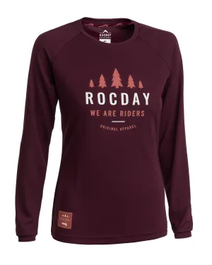 Dámsky dres na bicykel Rocday Patrol WMS Burgundy