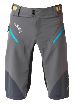 Kraťasy na bicykel Dirtlej Trailscout Half & Half Grey/Turq