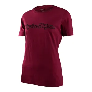 Dámské TLD Tričko Roll Out SS Maroon