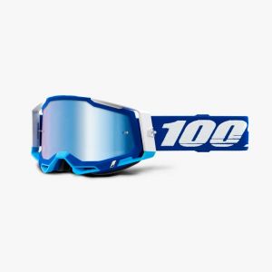 100% RACECRAFT 2 Goggle Blue - Mirror Blue Lens