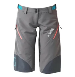 Dámske kraťasy na bicykel Dirtlej Trailscout Half & Half Grey/Peach