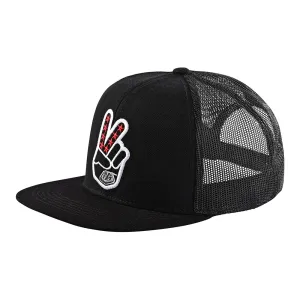 Snapback Hat - Peace Out Black