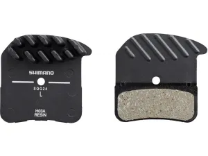 Brzdové destičky SHIMANO H03A-RF polymer+chladič MTB 4písté