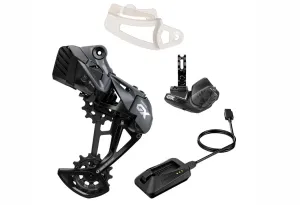 Prehadzovačka s batériou, ovládač s objímkou, nabíjačka, nástroj na nastavenie vzdialenosti kladky od kazety SRAM AM GX EAGLE AXS UPGRADE KIT
