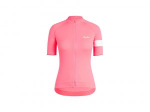 Dámsky cyklistický dres Rapha Core Visibility Pink
