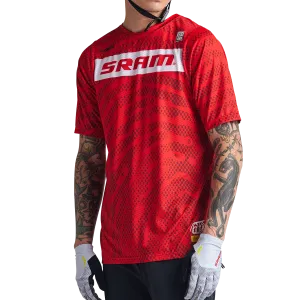 Pánsky dres Troy Lee Designs Skyline Air SS Jersey, SRAM Roots, fiery red