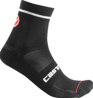 Castelli ponožky Entrata 9, čierne