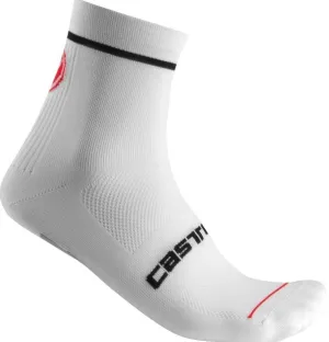 Castelli ponožky Entrata 9, biele