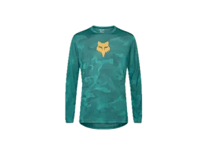 Fox Racing x Trek pánsky MTB cyklistický dres s dlhým rukávom Ranger tmavo zelený