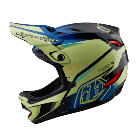 Troy Lee Designs integrální helma D4 Composite MIPS Drip glo yellow