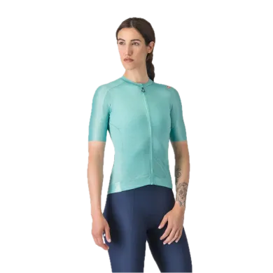 Castelli dámsky cyklistický dres Espresso, Pool Blue