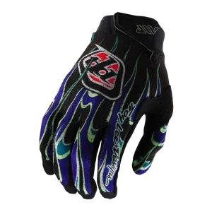 Troy Lee Designs Detské rukavice, Air Glove, Torched, čierne/fialové