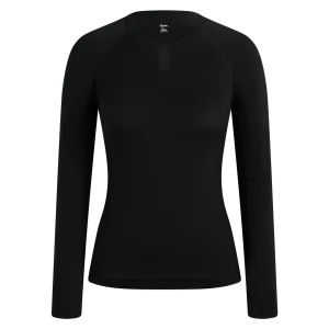 Rapha dámske spodné cyklistické tričko s dlhým rukávom Merino, čierne