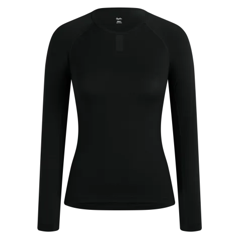 ElementStore - Rapha dámske spodné cyklistické tričko s dlhým rukávom Merino, čierne