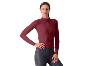 Castelli cyklistický dres Espresso Thermal Deep Bordeaux