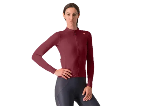 Castelli cyklistický dres Espresso Thermal Deep Bordeaux