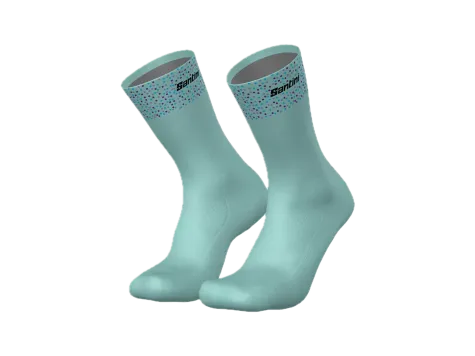 ElementStore - santini-cyklisticke-ponozky-tyrkysove-1