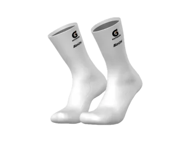 Trek cyklistické tímové ponožky Santini Lidl-Trek, biele