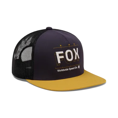 Fox Pánska šiltovka Image Print Snapback Trucker, Plum Perfect