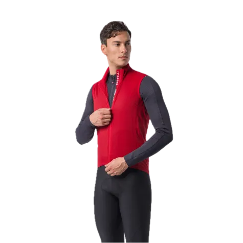Castelli pánská cyklistická vesta Transition Air, Rich red
