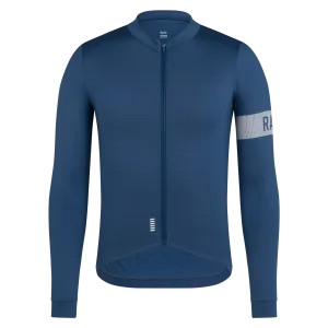 Rapha pánský cyklistický dres s dlouhým rukávem Pro Team, Denim Blue:white